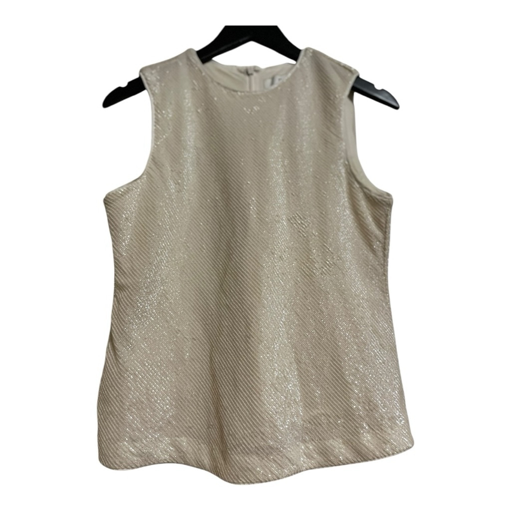 EUC Women's Banana Republic Sleeveless Top Size S Cream
